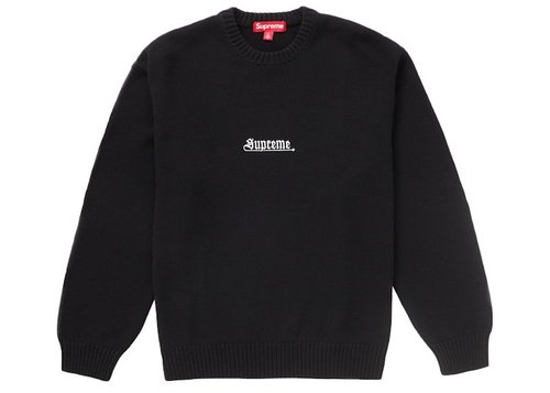Supreme Old English Sweater - Black