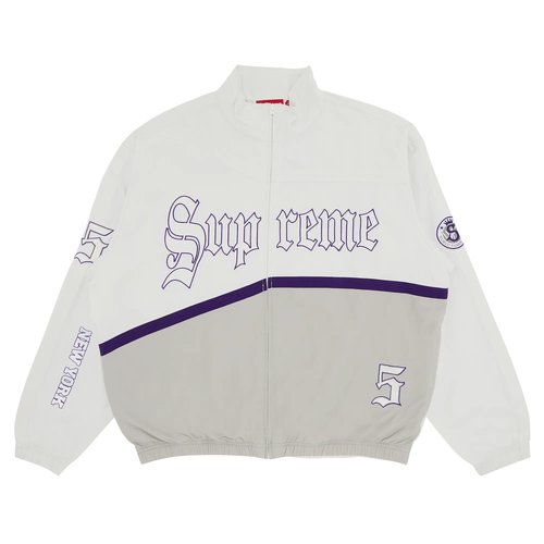 Supreme Old English Track Jacket - SS25J32 WHITE