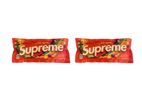 Supreme Original Skittles 2x Lot Not Fit For Human Consumption Red - Multicolor