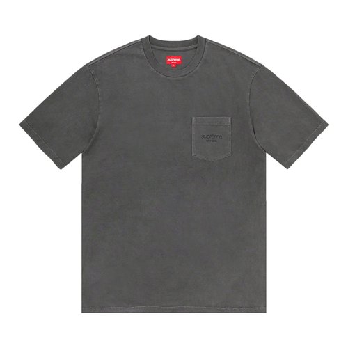 Supreme Overdyed Pocket Tee - SS20KN65 BLACK
