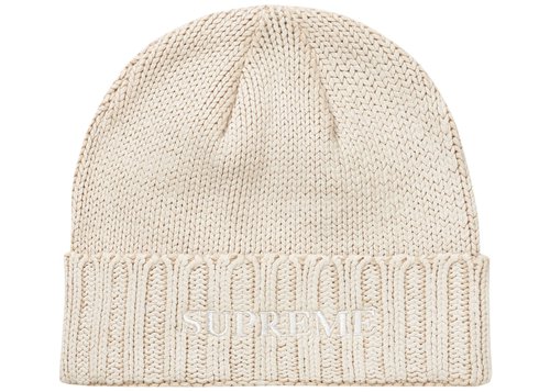 Supreme Overprint Beanie - White