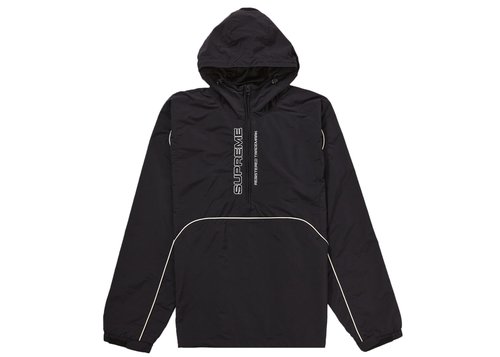 Supreme Paneled Half Zip Pullover - Black