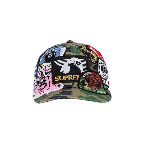 Supreme Patches 6-Panel 'Olive Camo' - SS25H57 OLIVE CAMO