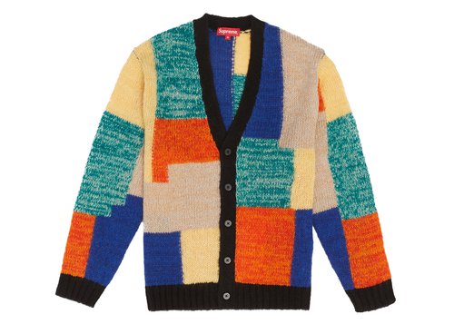 Supreme Patchwork Mohair Cardigan 
