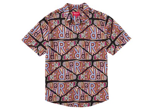 Supreme Perspective Rayon Short Sleeve Shirt - Black