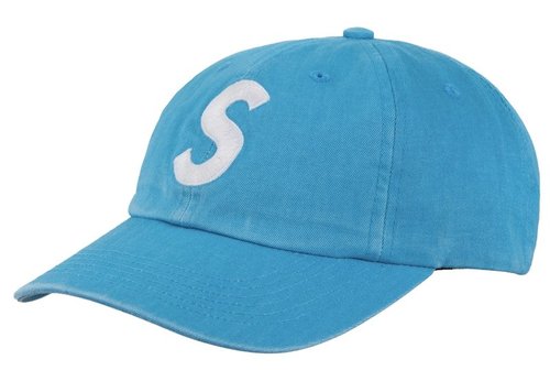 Supreme Pigment Coated S Logo 6Panel - Light Blue