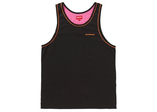 Supreme Piping Tank Top - Black