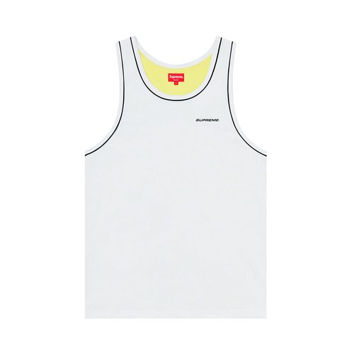 Supreme Piping Tank Top - SS20KN74 WHITE
