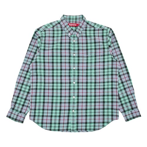 Supreme Plaid Flannel Shirt - FW24S5 BLUE