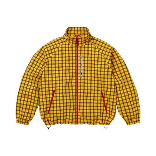 Supreme Plaid Track Jacket - FW25J96 YELLOW