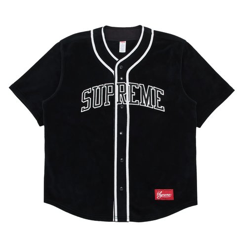 Supreme Polartec Baseball Jersey Size S 'Black' FW24KN7 BLACK