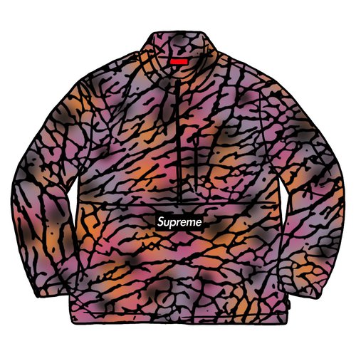 Supreme Polartec Half Zip Pullover FW20 - Purple Treebark Camo