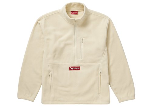 Supreme Polartec Half Zip Pullover FW21 - Natural