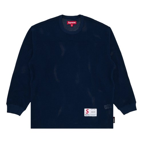 Supreme Polartec Mesh Football navy M Supreme POLARTEC MESH L/S