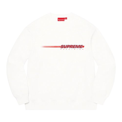 Supreme Precision Crewneck - SS21SW83 WHITE