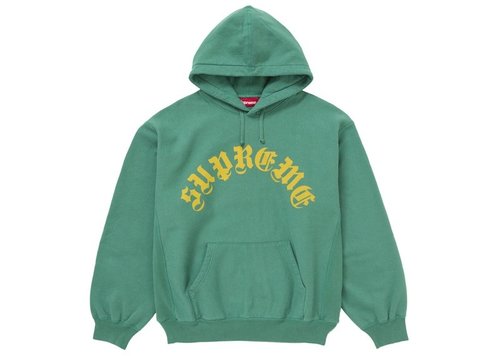 Supreme Printed Arc Hooded Sweatshirt - Green