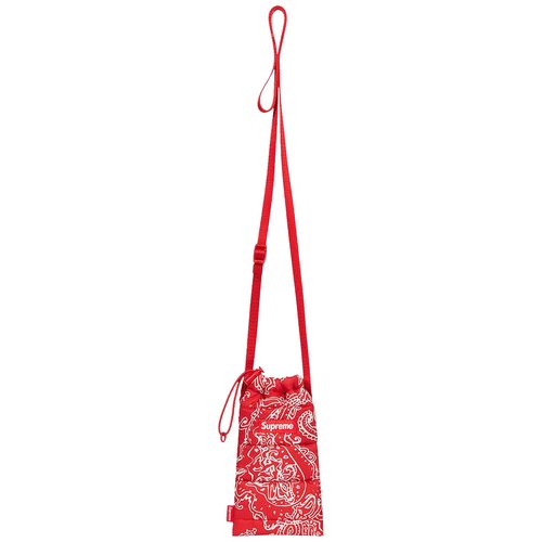 Supreme Puffer Neck Pouch - FW22B20 RED PAISLEY