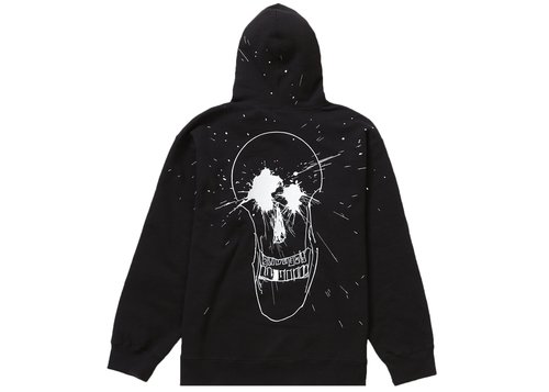 Supreme Ralph Steadman Skull Hooded Sweatshirt 'Black' | Solesense