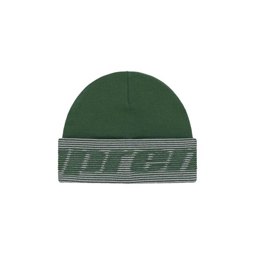 Supreme Reflective Jacquard Beanie - FW24BN47 DARK GREEN