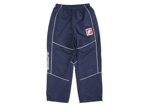 Supreme Reflective Piping Track Pant - Navy Blue