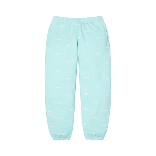 Supreme Repeat Script Sweatpant - FW25P75 AQUA