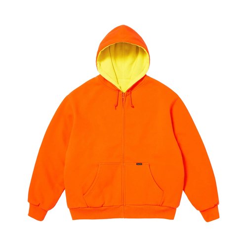 Supreme Reversible Work Zip Up Hooded Sweatshirt - FW25SW24 BRIGHT ORANGE