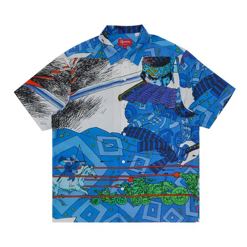 Supreme Ronin Silk Short-Sleeve Shirt - SS23S16 BLUE