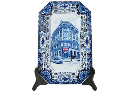 Supreme Royal Delft HandPainted 190 Bowery Large Plate - Blue