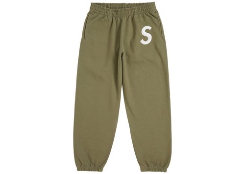 Supreme S Logo Sweatpant FW24 - Light Olive
