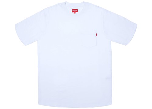 Supreme Short Sleeve Pocket Tee Shirt - White