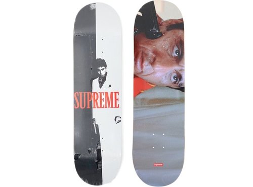 Supreme Scarface Shower & Split Skateboard Deck Set - Multicolor