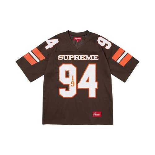 Supreme Sequin Football Jersey - FW25KN22 BROWN