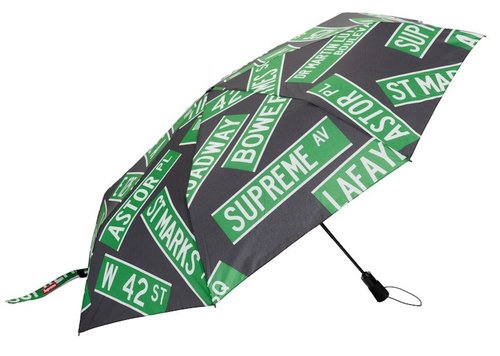 Supreme ShedRain Street Signs Umbrella - Black