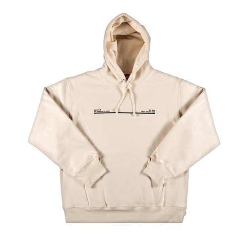 Supreme Shop Hooded Sweatshirt San Francisco - FW20SW48D NATURAL