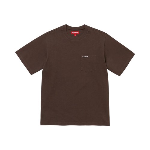 Supreme Short-Sleeve Pocket Tee - FW25KN7 DARK BROWN