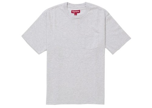 Supreme Short Sleeve Pocket Tee Shirt SS25 - Heather Grey