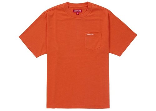 Supreme Short Sleeve Pocket Tee Shirt SS25 - Orange