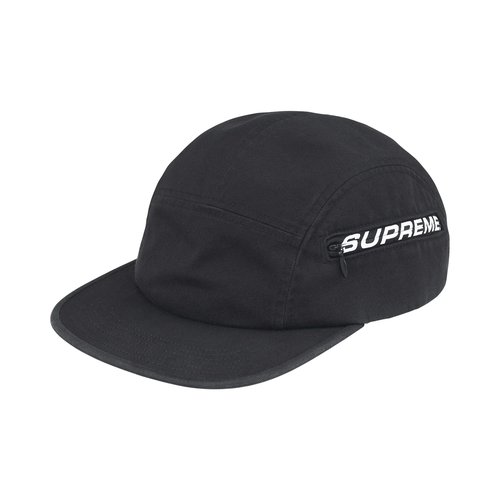 Supreme Side Zip Camp Cap - SS26H131 BLACK
