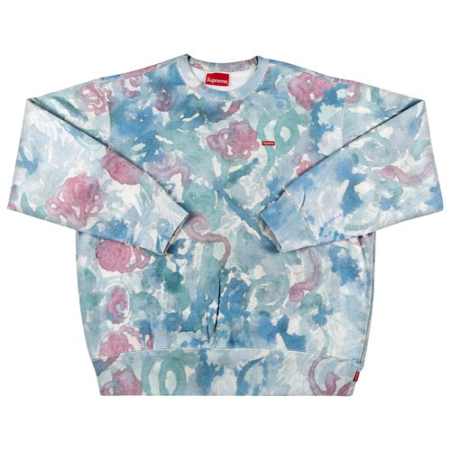 Supreme Small Box Crewneck - SS21SW50 WATERCOLOR FLORAL