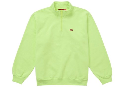 Supreme Small Box Half Zip Pullover - Bright Green