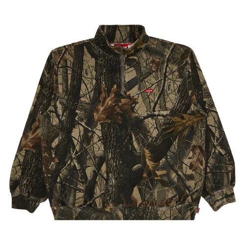 Supreme Small Box Half Zip Pullover - SS25SW6 REALTREE HARDWOODS CAMO
