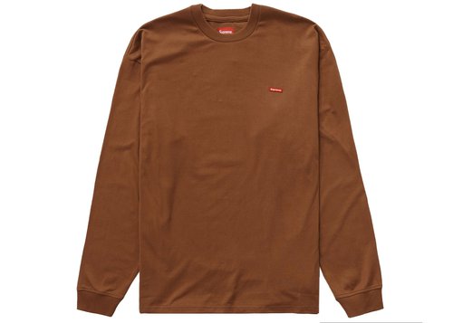 Supreme Small Box Long Sleeve Tee Shirt SS22 - Brown