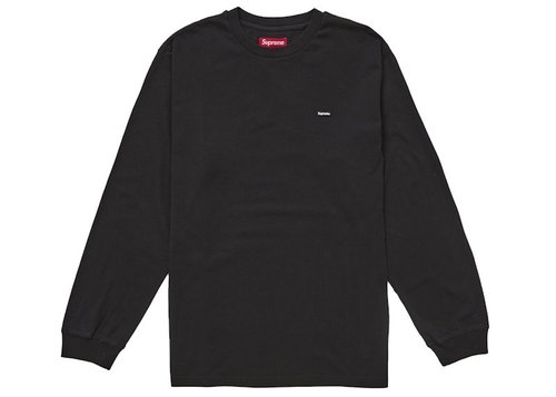 Supreme Small Box Long Sleeve Tee Shirt SS25 - Black