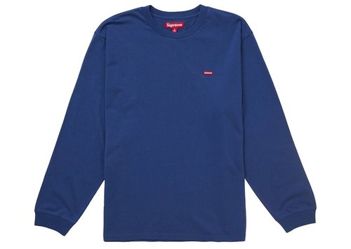 Supreme Small Box Long Sleeve Tee Shirt SS25 - Dark Royal