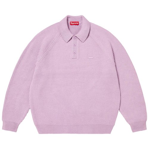 Supreme Small Box Polo Sweater - FW25SK37 LAVENDER