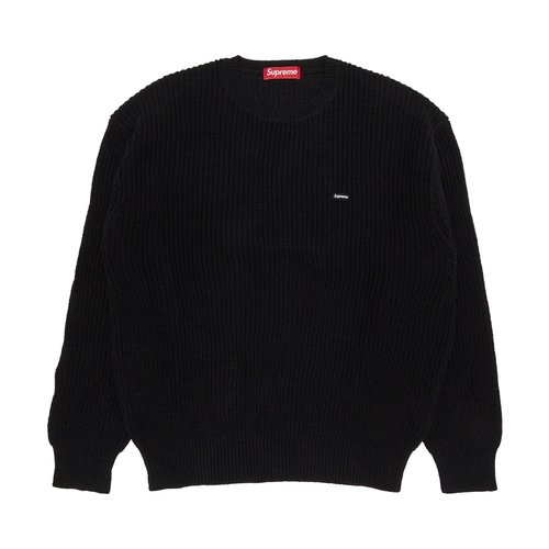 Supreme Small Box Ribbed Sweater - FW23SK52 BLACK
