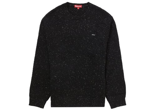 Supreme Small Box Speckle Sweater - Black