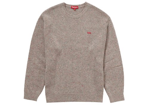 Supreme Small Box Speckle Sweater - Heather