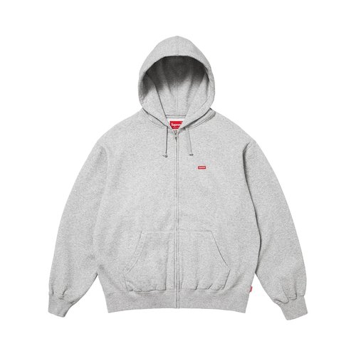 Supreme Small Box Zip Up Hooded Sweatshirt - FW25SW5 HEATHER GREY