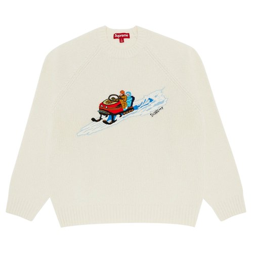 Supreme Snowmobile Sweater - FW24SK18 STONE
